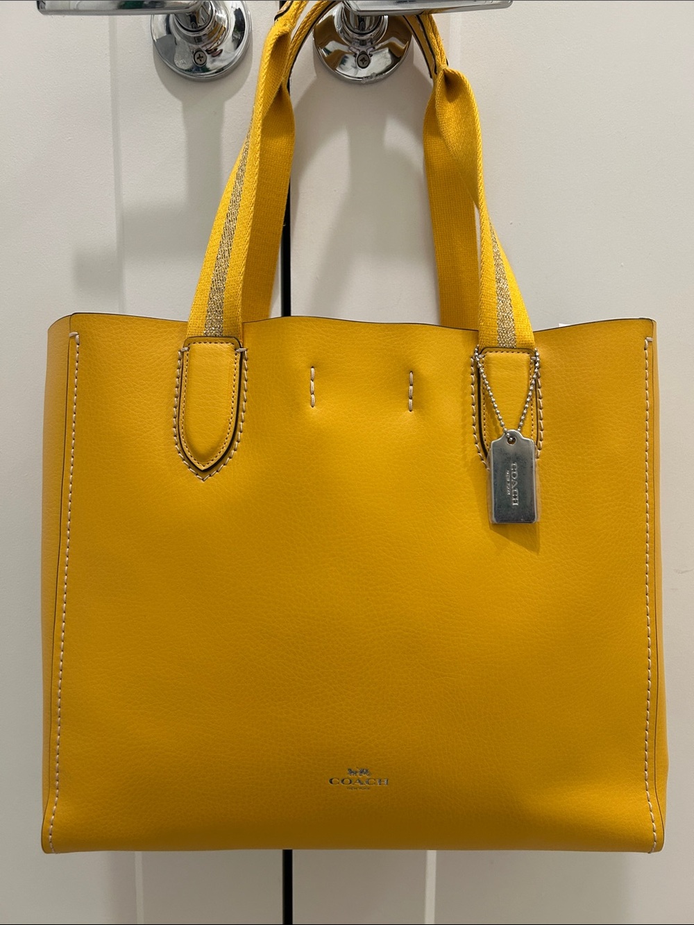 Coach (NWOT) Derby Tote in Canary Yellow